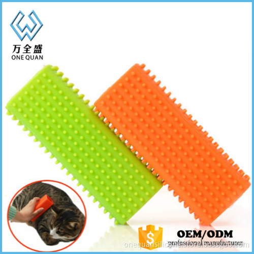 Silicone Handle Pet Shower Brush Dog Massage Brush
